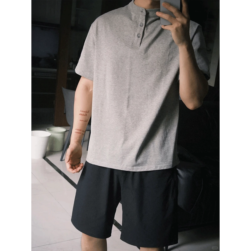 加荣 运动美式冰丝简约百搭休闲短裤 男女同款
