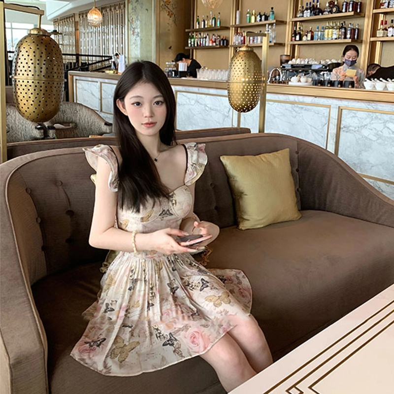 沐晓欣 舒适时尚休闲百搭吊带连衣裙 女款 图片色