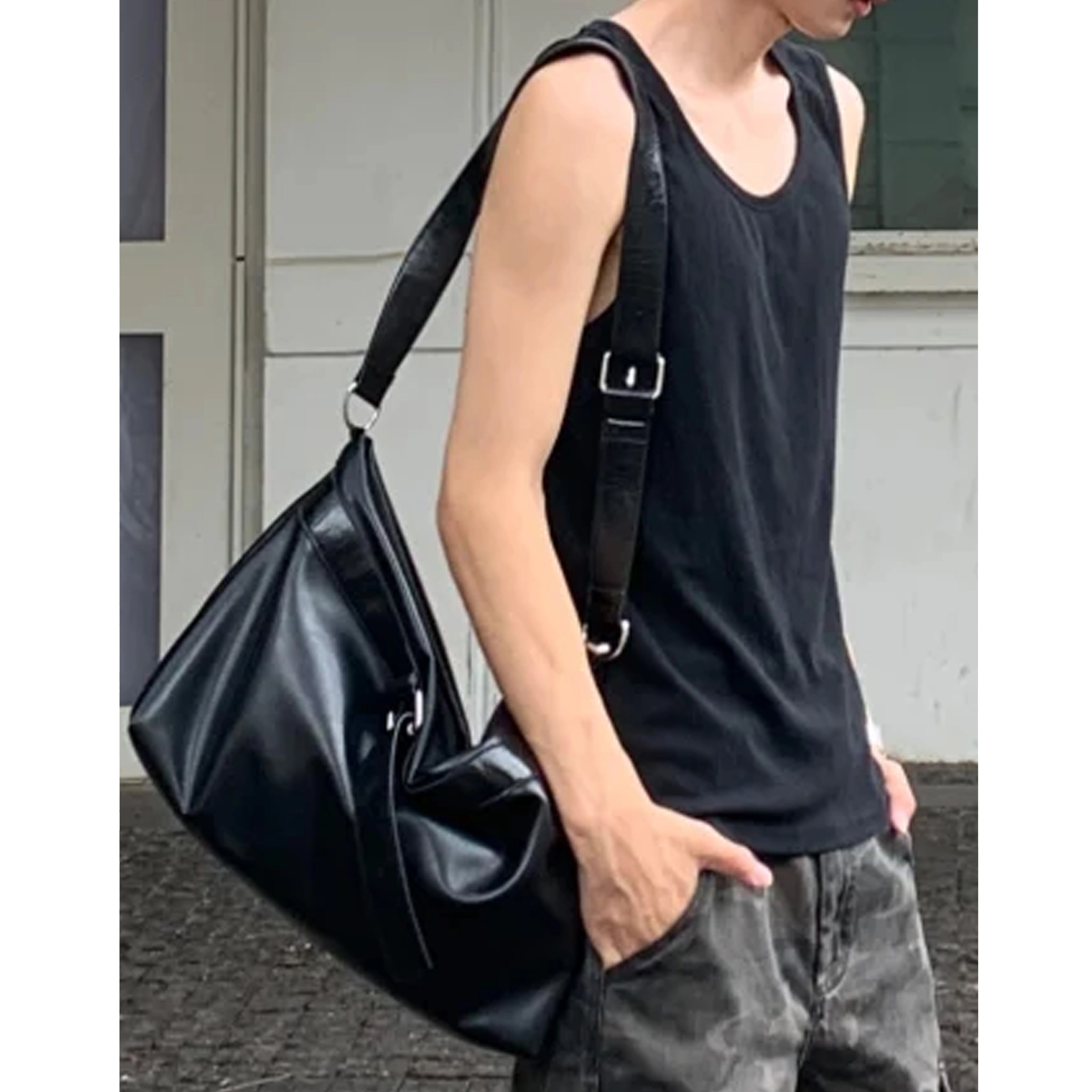冈哉 美式纯色基础款凉感速干无袖运动健身汗衫坎肩背心 男女同款