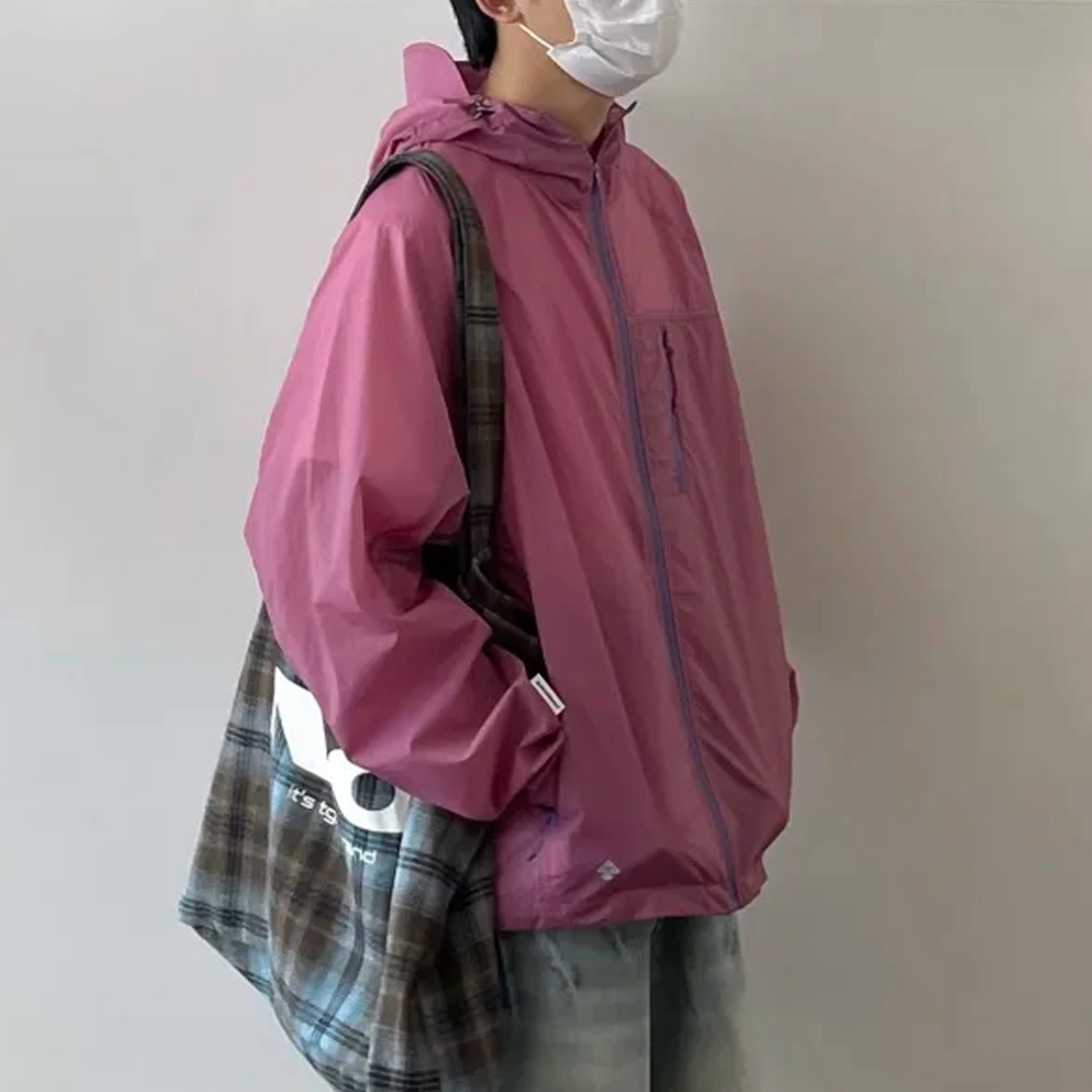 冈哉 多口袋拉链设计美式冰丝透气多巴胺穿搭通勤日常百搭凉感中性风轻薄户外山系长袖夹克外套 男女同款