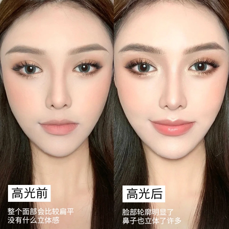 玛可安迪 双拼高光粉膏修容盘彩妆套装 易上色自然持久哑光服帖提亮肤色修饰轮廓