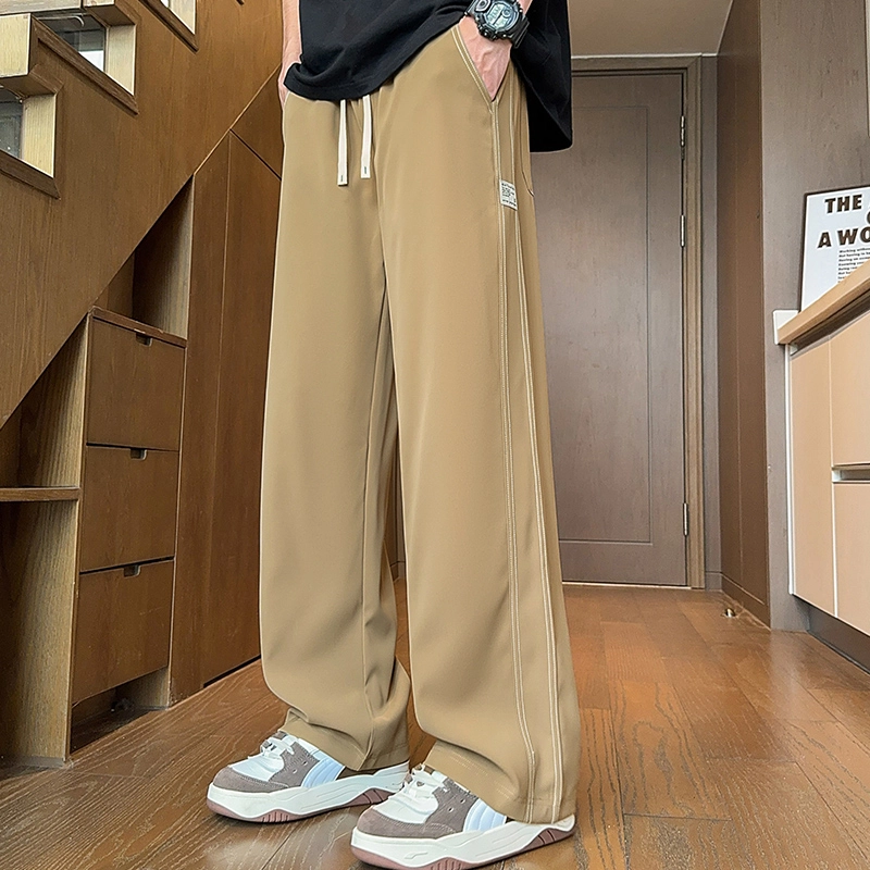 尘映 美式潮牌高级感宽松简约百搭直筒休闲裤 男女同款