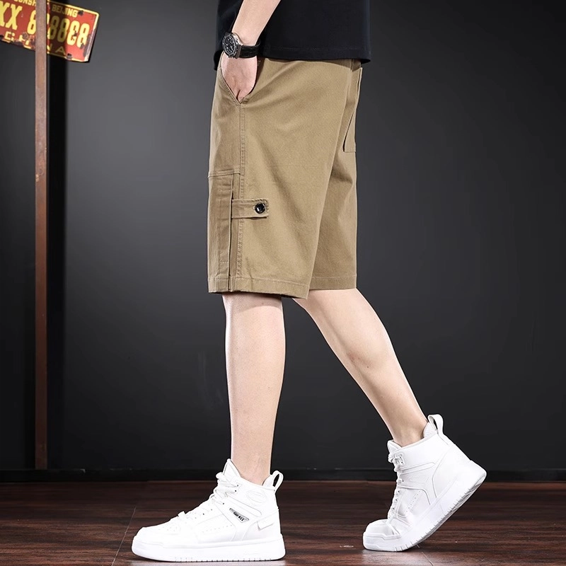 尘映 高端美式潮牌夏季薄款直筒五分裤子休闲短裤 男款