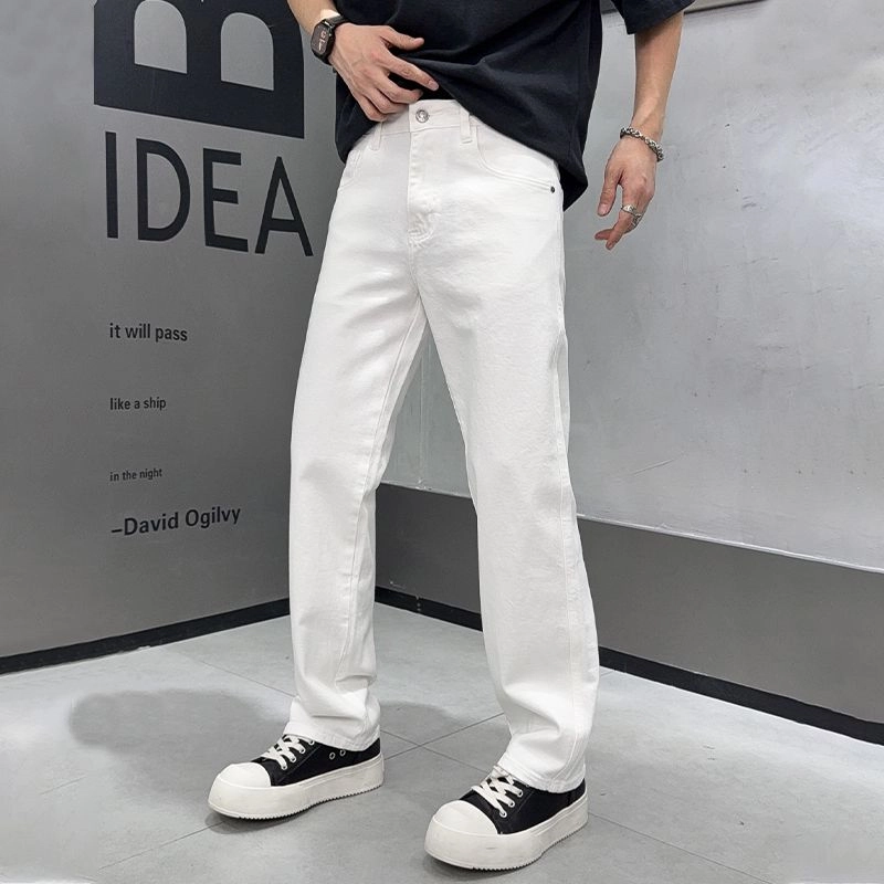尘映 宽松百搭美式潮牌休闲长裤户外穿搭牛仔裤 男款