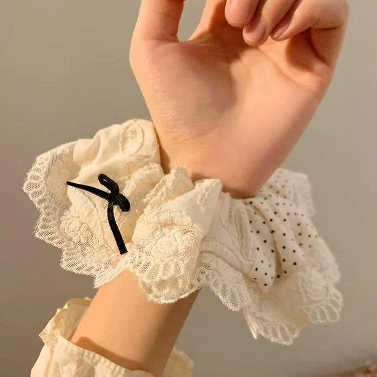 希铃 韩系波点大肠高级感 蕾丝 发圈 女款