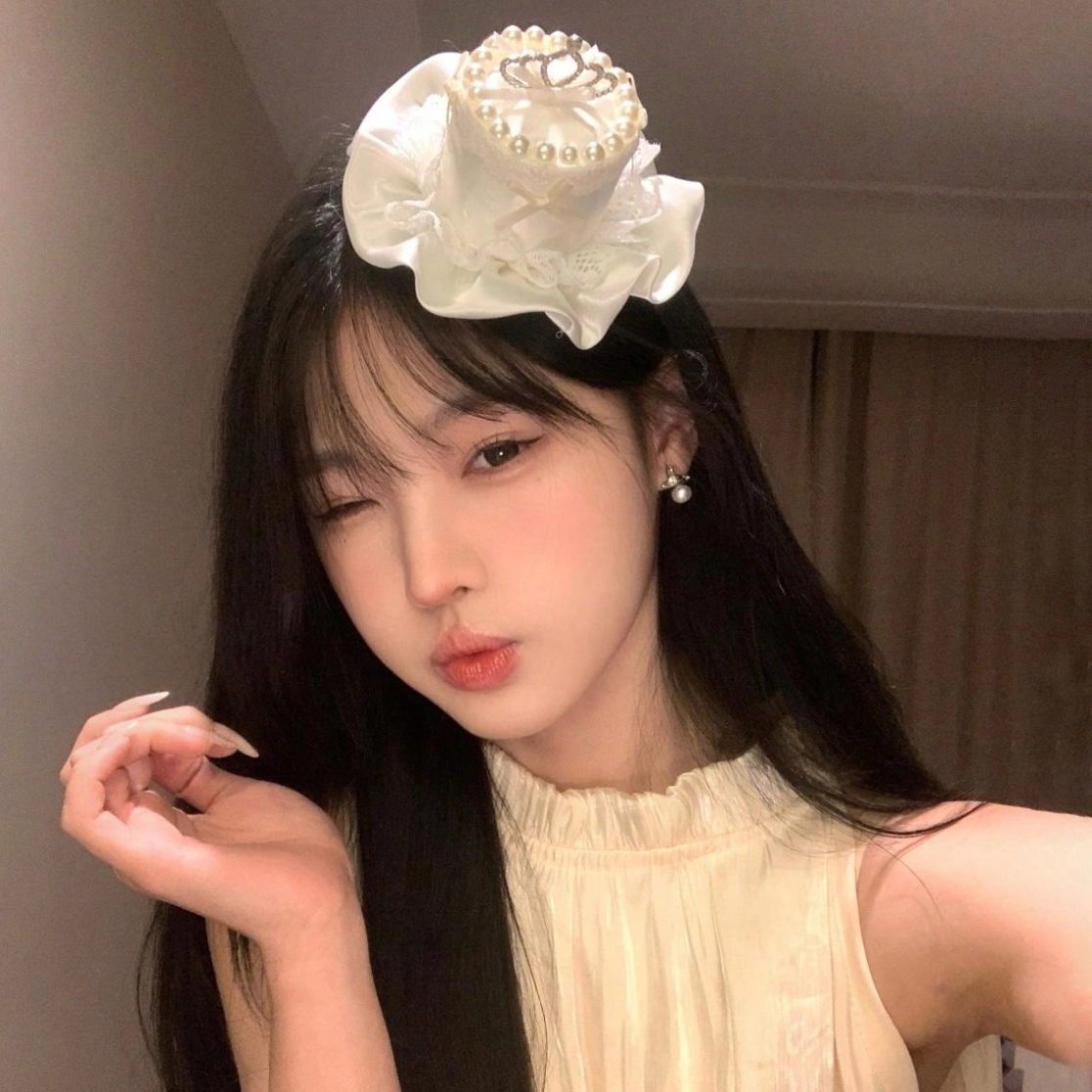 希铃 超级甜心生日蛋糕蕾丝花边侧边鸭嘴夹 棉麻 发夹 女款