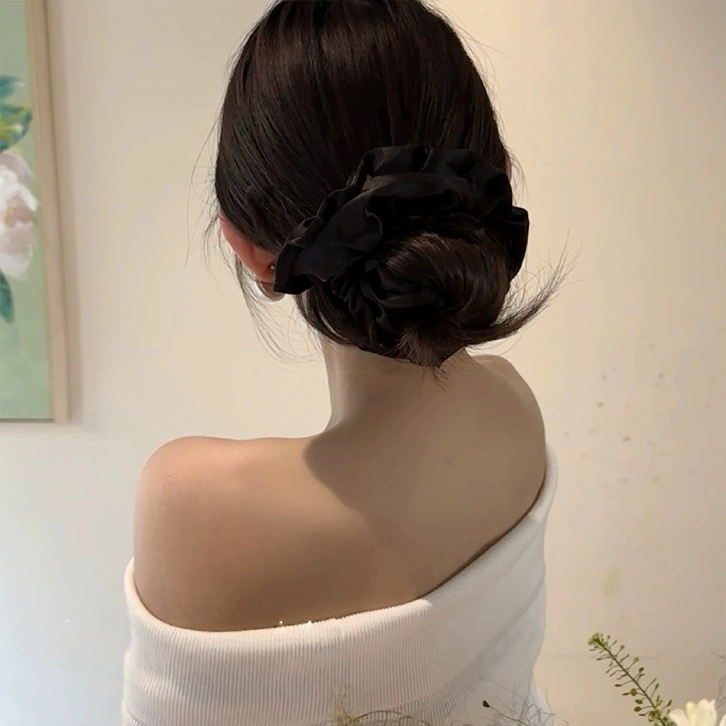 希铃 法式缎面高级感 布艺 发圈 女款