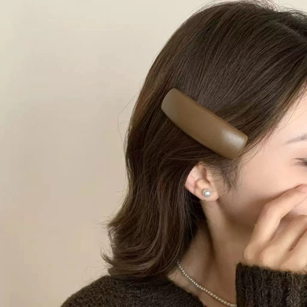 希铃 美拉德风 秋冬氛围感 亚克力 发夹 女款