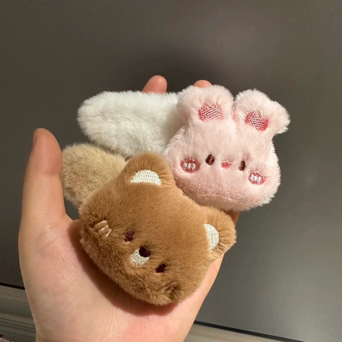 希铃 可爱小熊小兔 聚酯纤维 发夹 女款