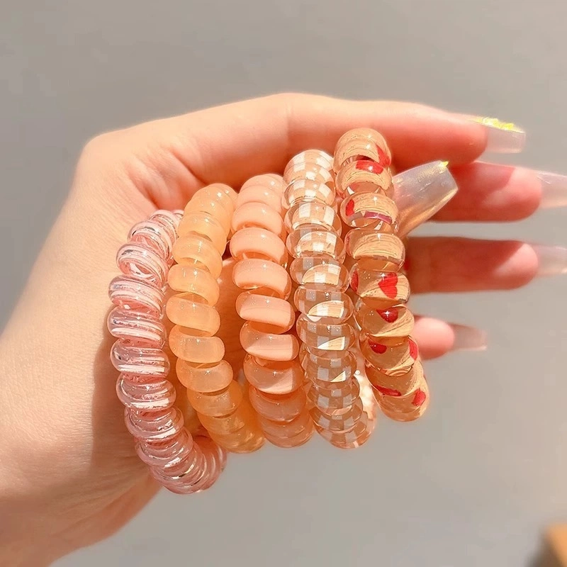 希铃 果冻彩色系列 电话圈组合款 树脂 发圈/头绳 女款