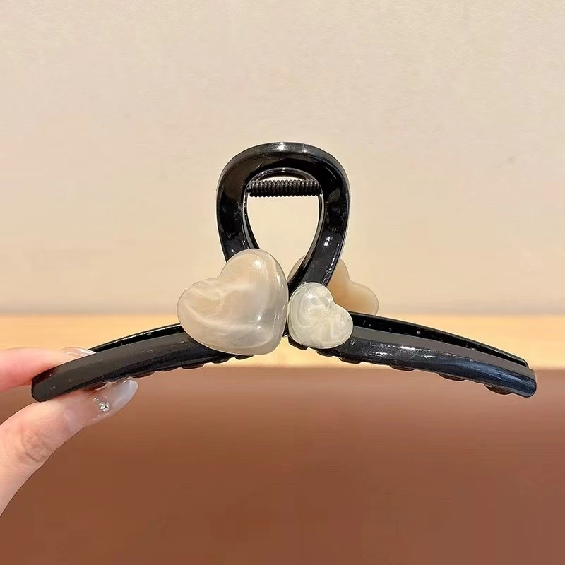 希铃 百搭简约 时尚爱心 发夹 女款