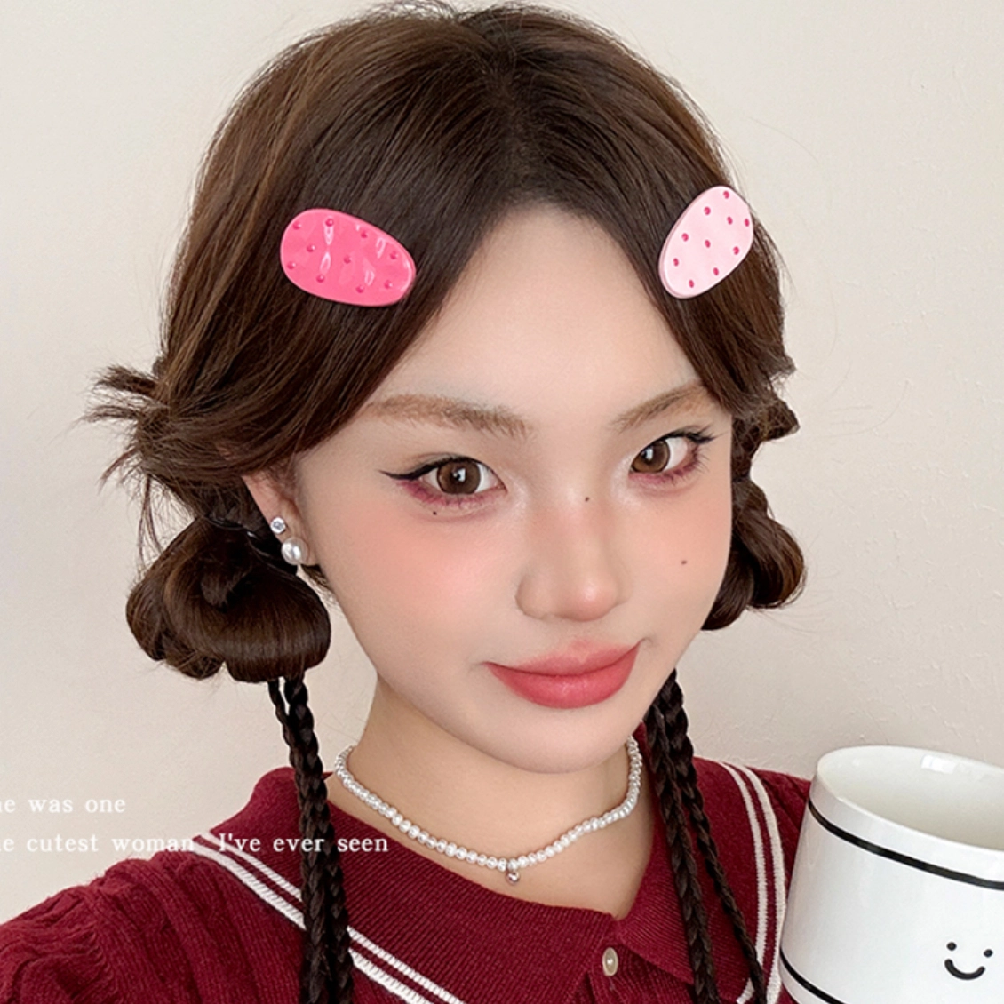 希铃 波点系列甜美可爱 亚克力 发夹 女款