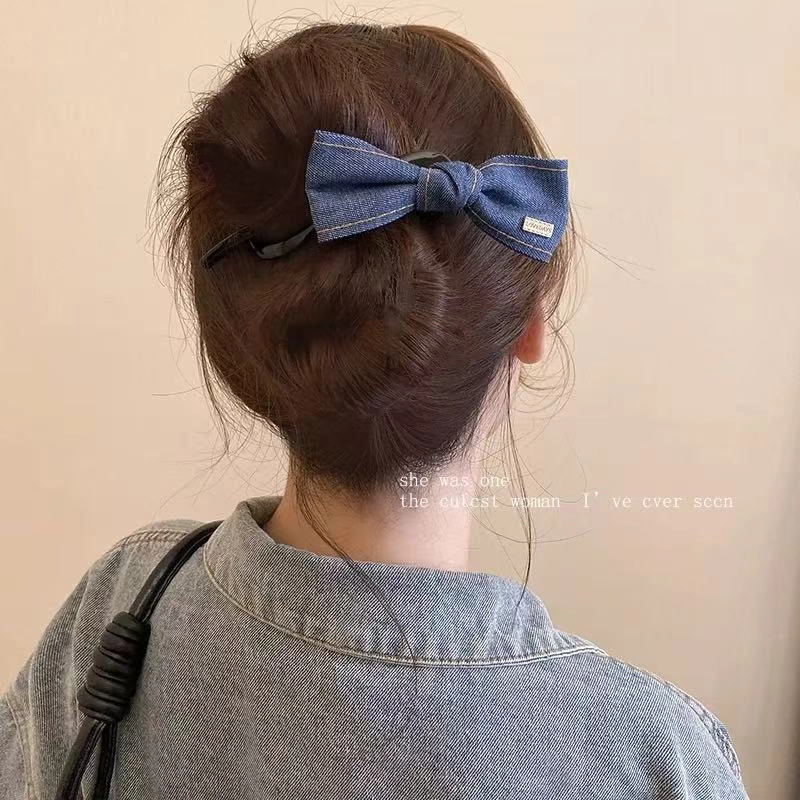 希铃 韩系高级蝴蝶结#好运 布艺 发夹 女款