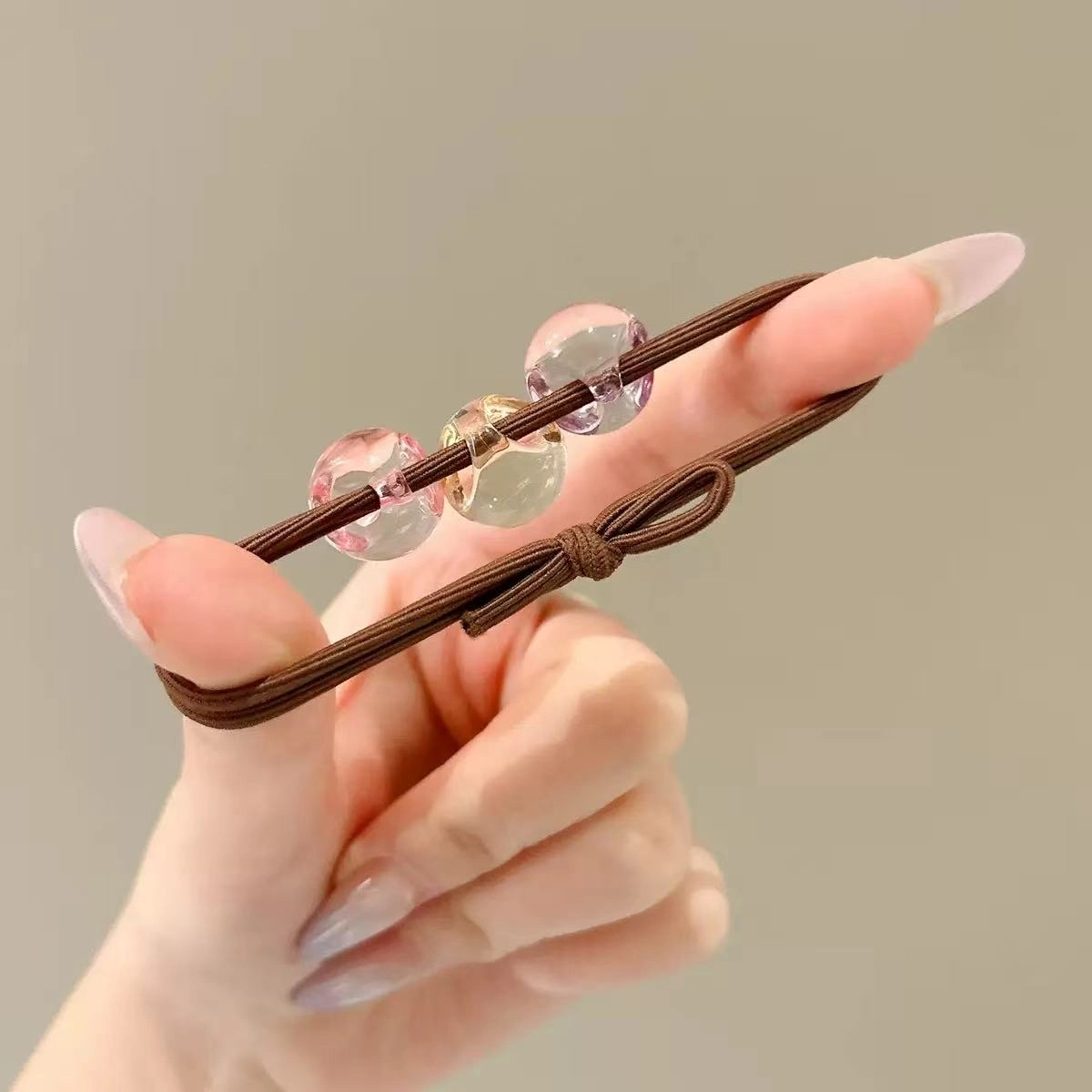 希铃 果冻色系 橡胶 头绳 女款