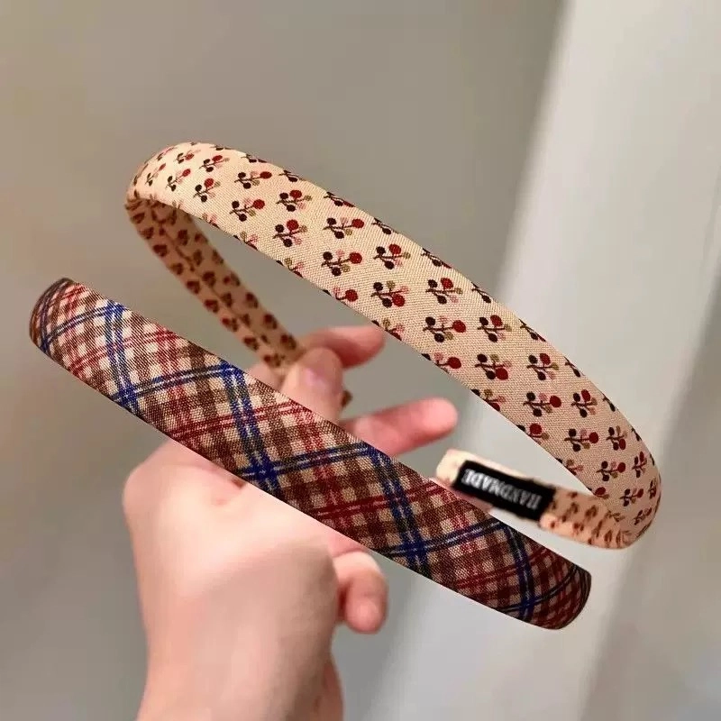 希铃 学院风秋日复古感极细 布艺 发箍 女款
