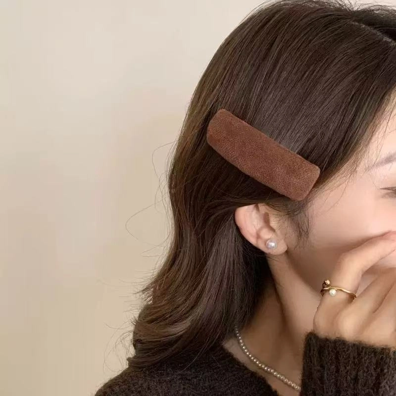 希铃 美拉德风 秋冬氛围感 亚克力 发夹 女款