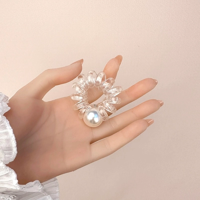 希铃 透明款高弹力电话圈 树脂 发圈/头绳 女款