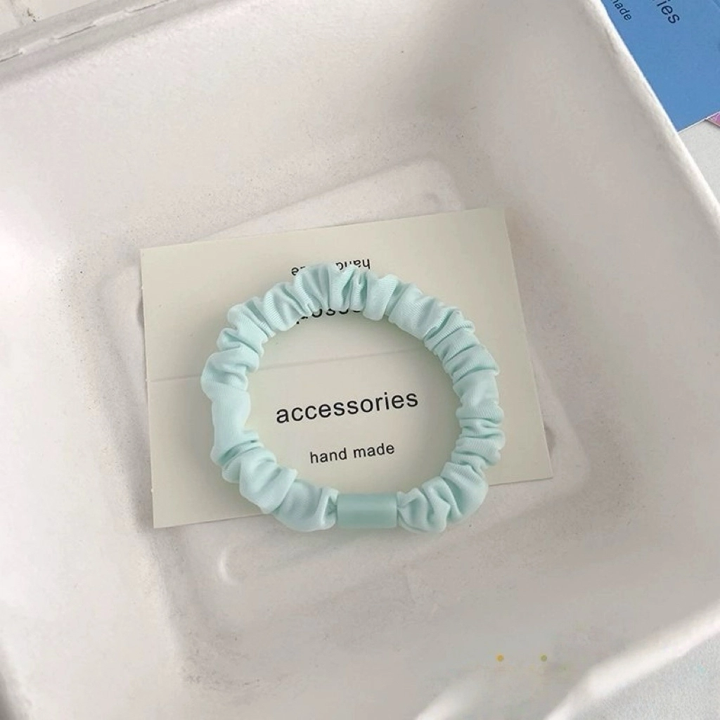 希铃 超仙薄荷绿小清新甜美 布艺 发圈 女款