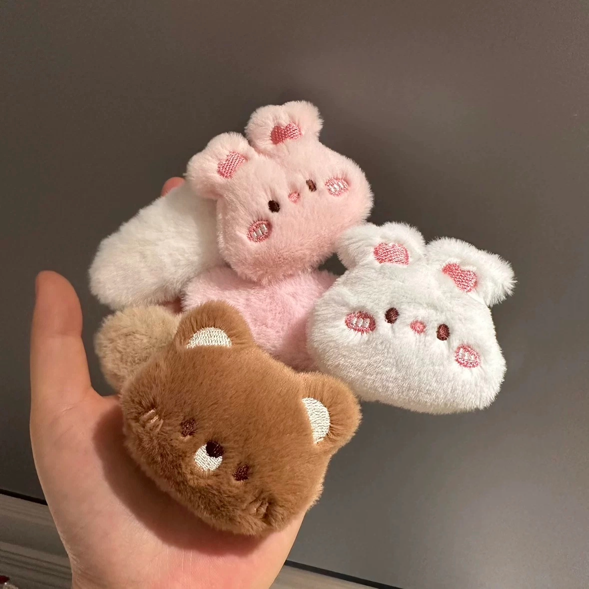 希铃 可爱小熊小兔 聚酯纤维 发夹 女款