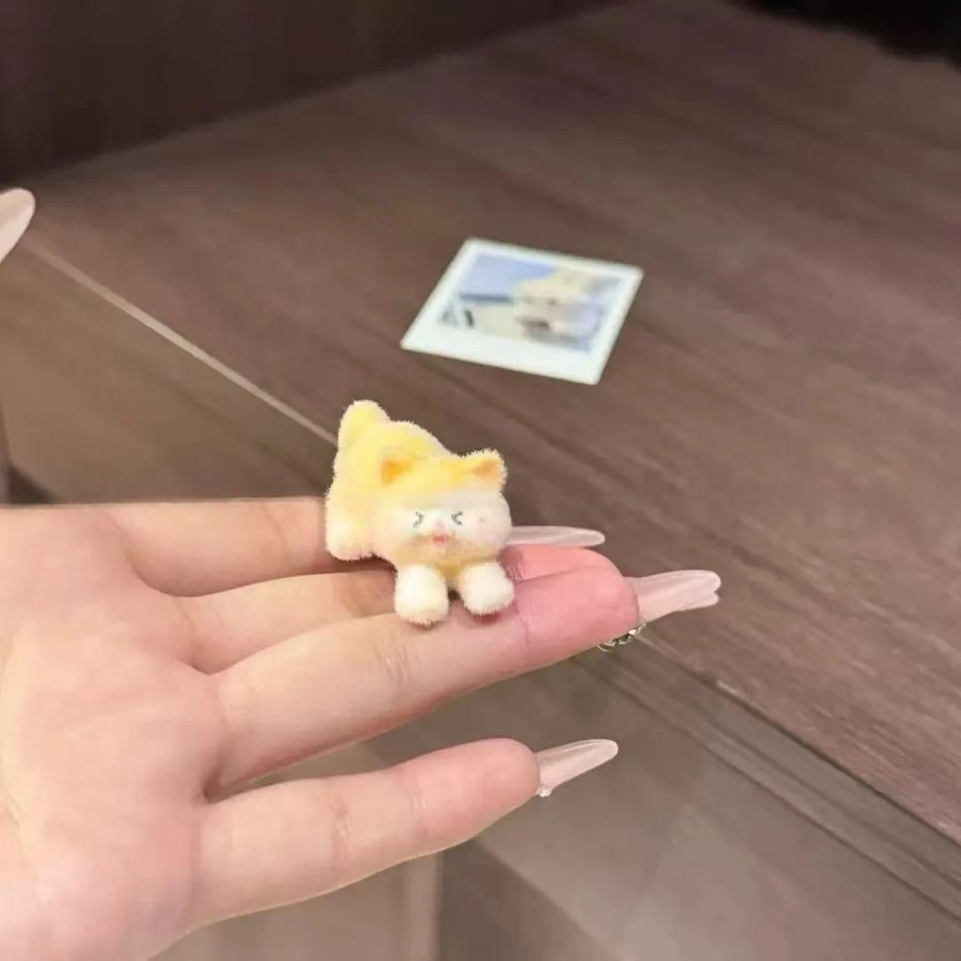 希铃 可爱小猫吃鱼少女心卡通 植绒 发夹 女款