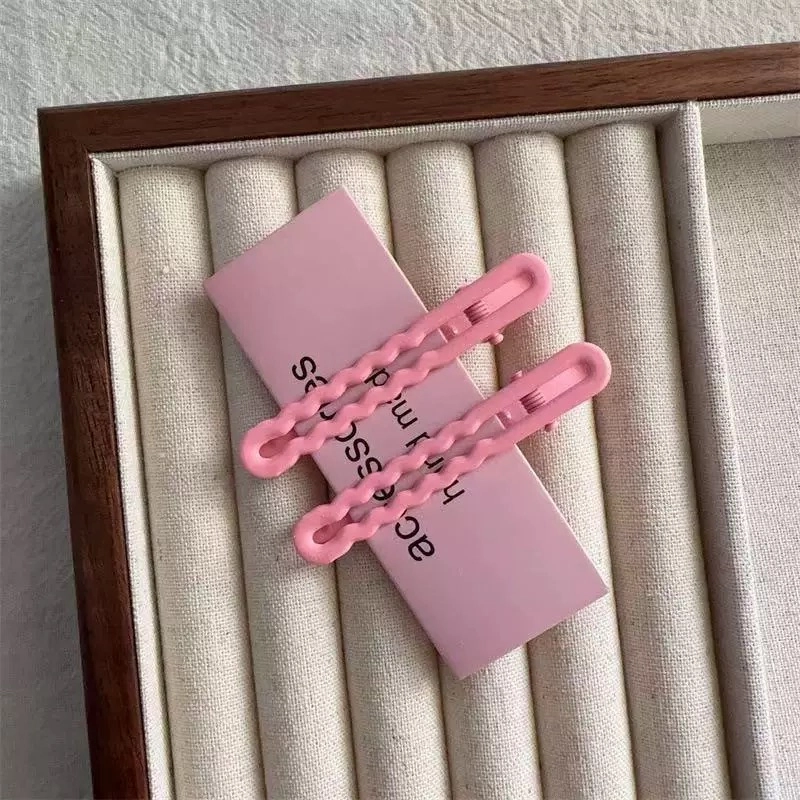 希铃 多巴胺彩色波浪碎发 亚克力 发夹 女款