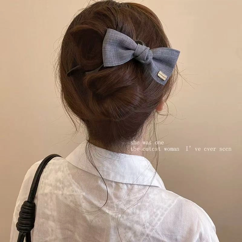 希铃 韩系高级蝴蝶结#好运 布艺 发夹 女款