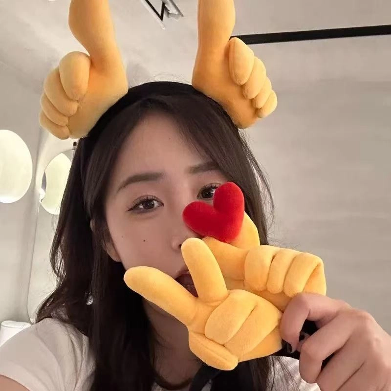 希铃 创意搞怪手指 涤纶 发箍 女款