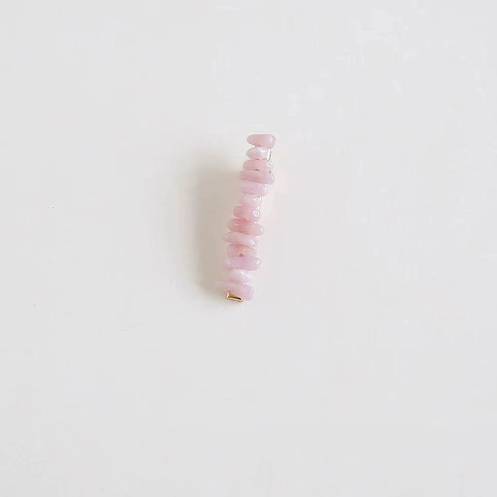 希铃 彩色不规则排列清冷感小众 树脂 发夹 女款