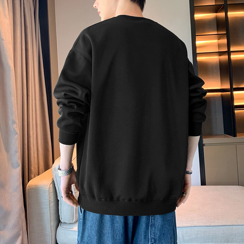 赛瀚 休闲体恤男生宽松舒适长袖上衣外套美式潮牌高街风圆领套头动物图案设计基础款青少年时尚简约百搭潮流帅气户外运动卫衣 男女同款