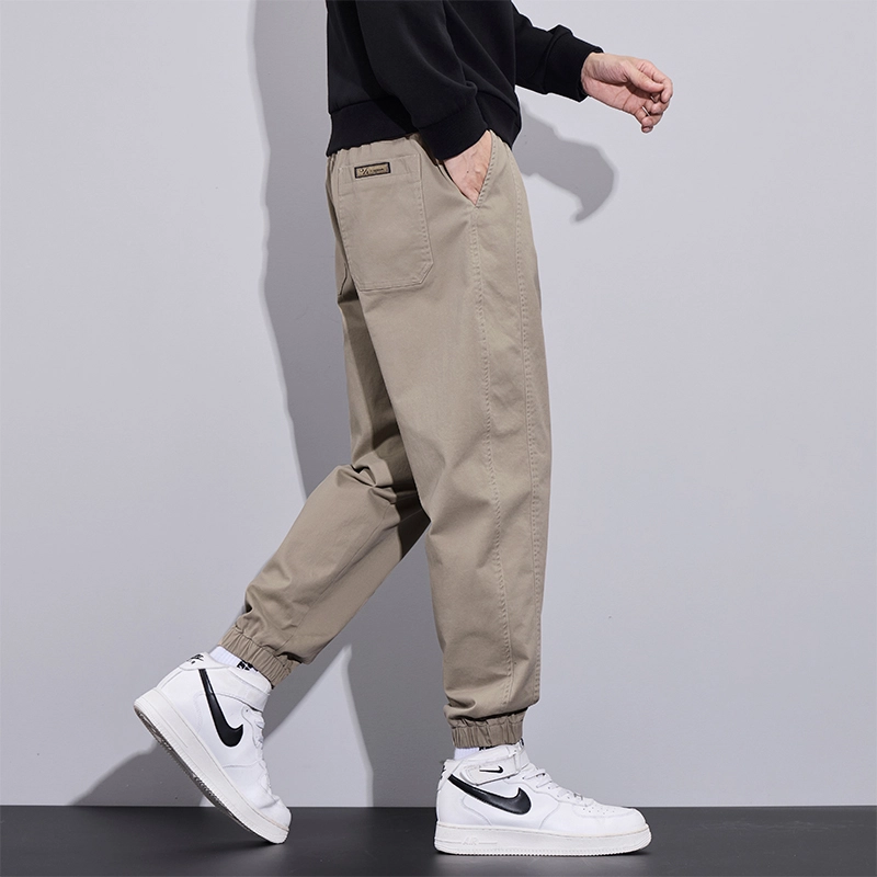 赛瀚 赛瀚 束脚宽松休闲裤男款美式复古秋季厚款百搭舒适亲肤男装松紧腰长裤显瘦显高青少年高街潮流通勤外穿运动哈伦裤 男女同款