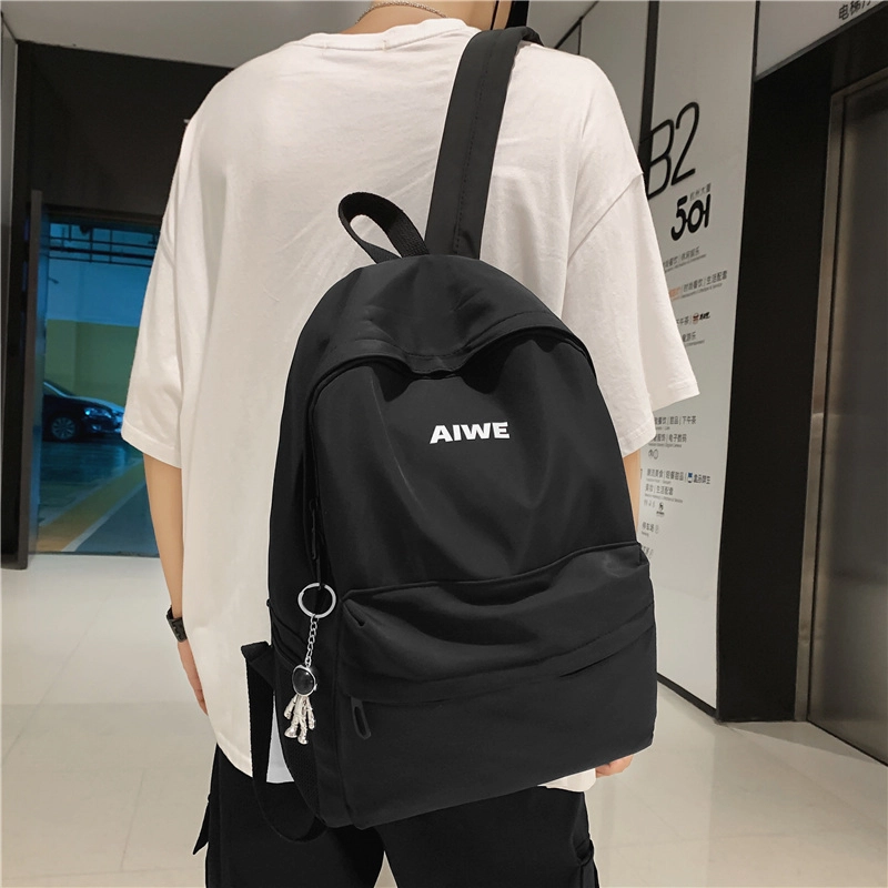 小猪班纳 时尚潮流高中生大学生上课百搭 尼龙 书包背包双肩包 男女同款情侣款 多色