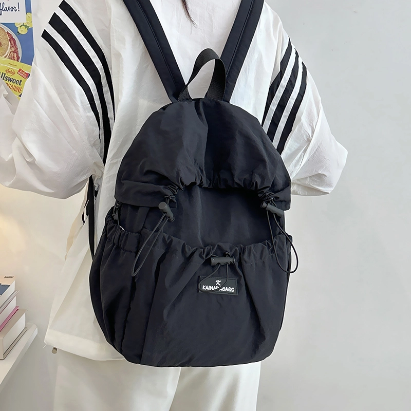 小猪班纳 日系蓬蓬文艺学生休闲书包轻便旅游登山背包 尼龙布 双肩包 男女同款情侣款 多色