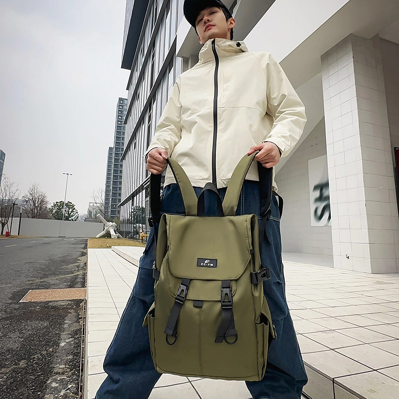 小猪班纳 大容量时尚潮流百搭 尼龙布 双肩包 常规 男款 多色