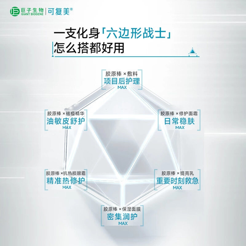 可复美可复美胶原棒精华液 保湿修护补水