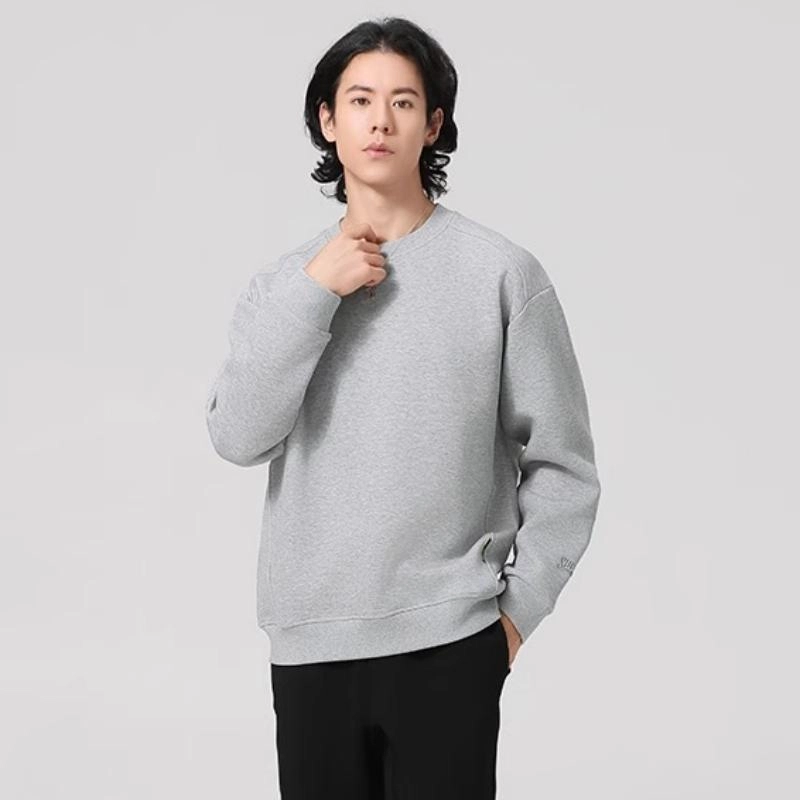 李生制造 海豚系列春秋休闲百搭时尚落肩款圆领卫衣 男款
