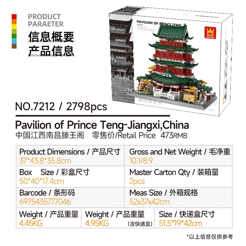 2798pcs 7212
