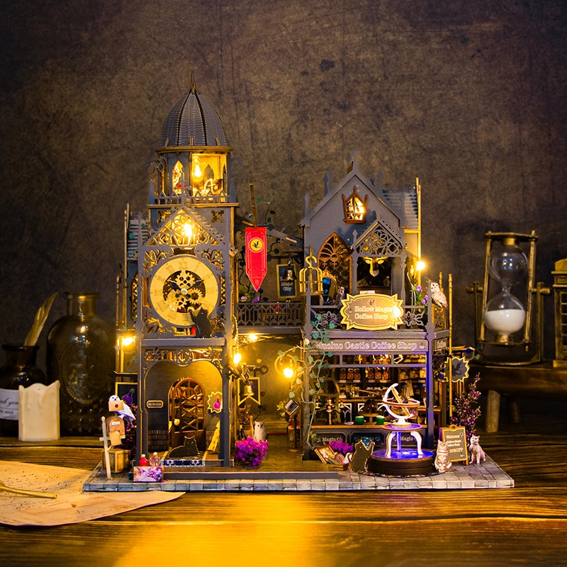 格薇拉 魔洛魔堡立体小屋大型建筑玩具 拼装模型