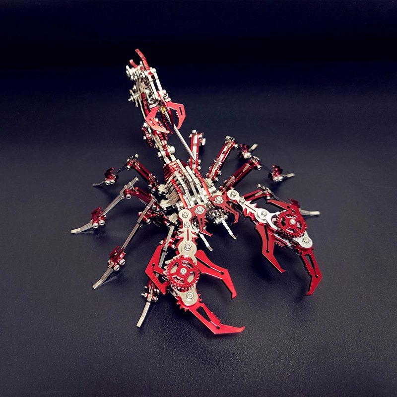 格薇拉 钢魔兽红色蝎子魔蝎金属机械 拼装模型