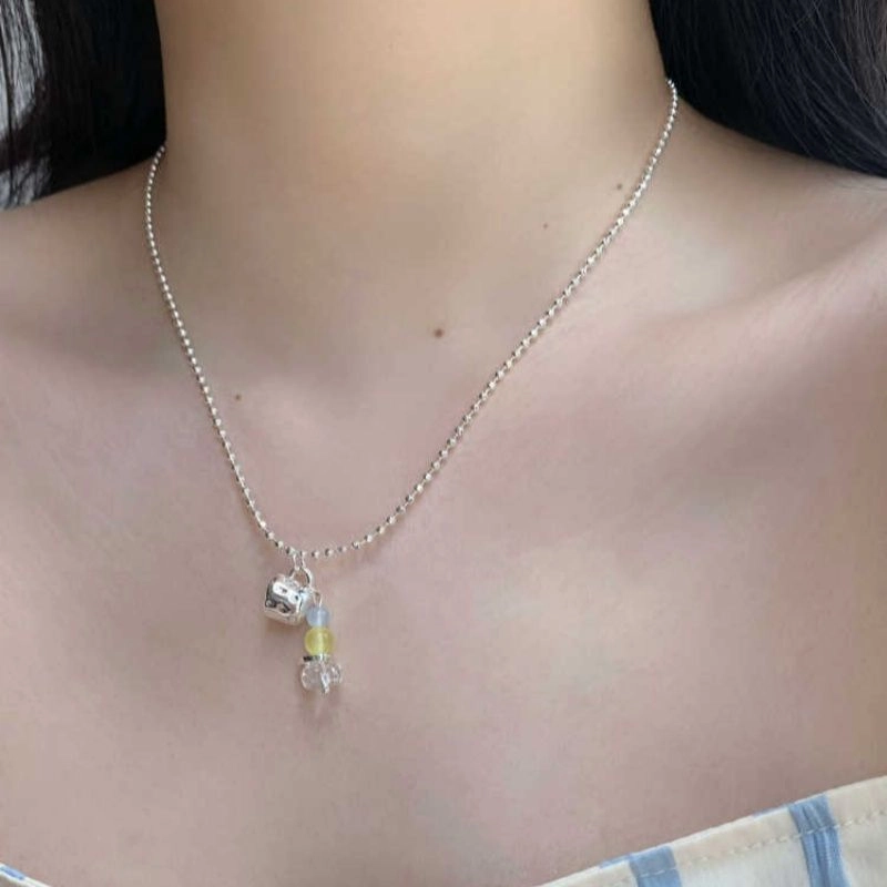 饰之颜 创意杯子 可爱小众设计百搭高级感锁骨链 锌合金 项链 女款