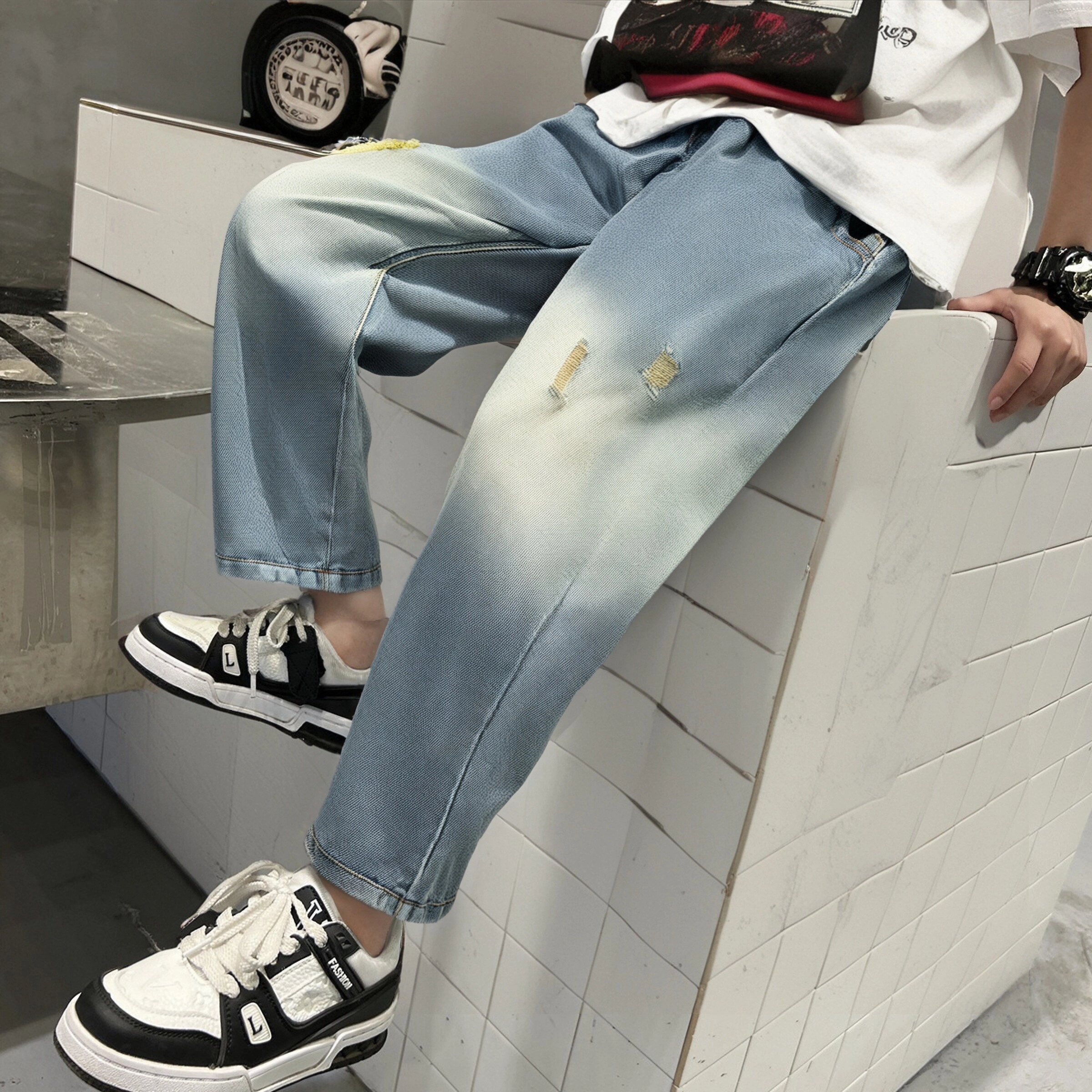 唐狮童装牛仔裤 休闲舒适百搭 中小童