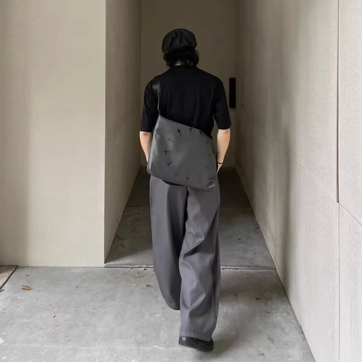 徐百货 美式高级感裤子夏季流行穿搭西裤宽松直筒阔腿垂感休闲裤西装裤 男女同款