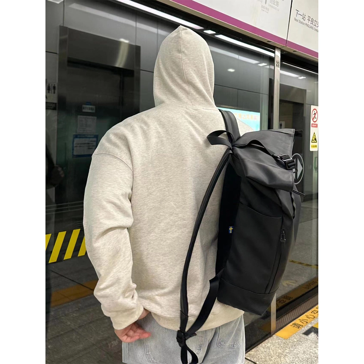 徐百货 连帽纯色宽松慵懒风潮流极简百搭长袖上衣卫衣 男女同款