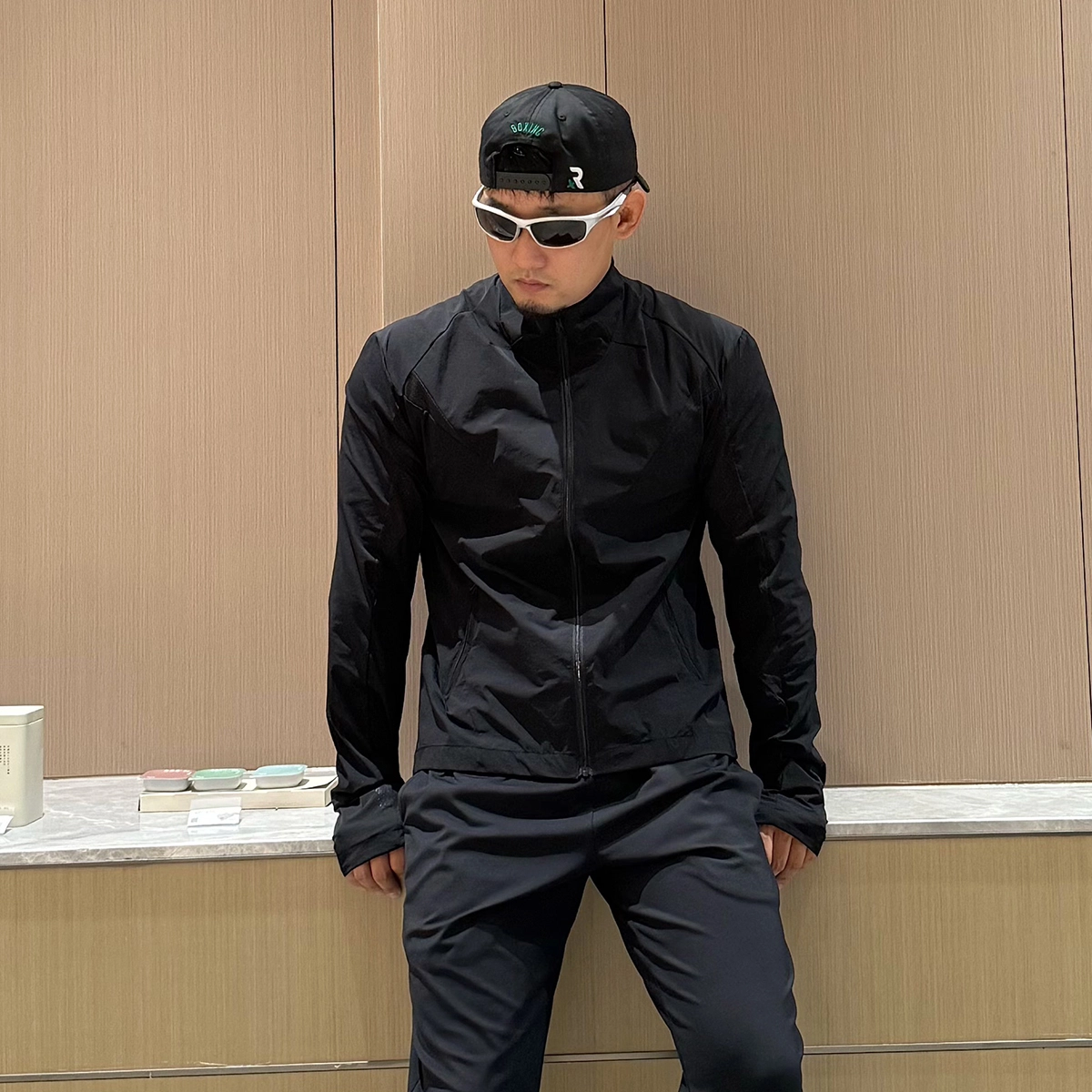 徐百货 网眼透气冰丝夏季骑行服速干拼接外套立领美式短款夹克防晒服 男女同款