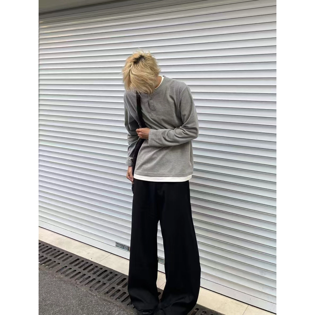 徐百货 美式高级感裤子夏季流行穿搭西裤宽松直筒阔腿垂感休闲潮流百搭西装裤 男女同款