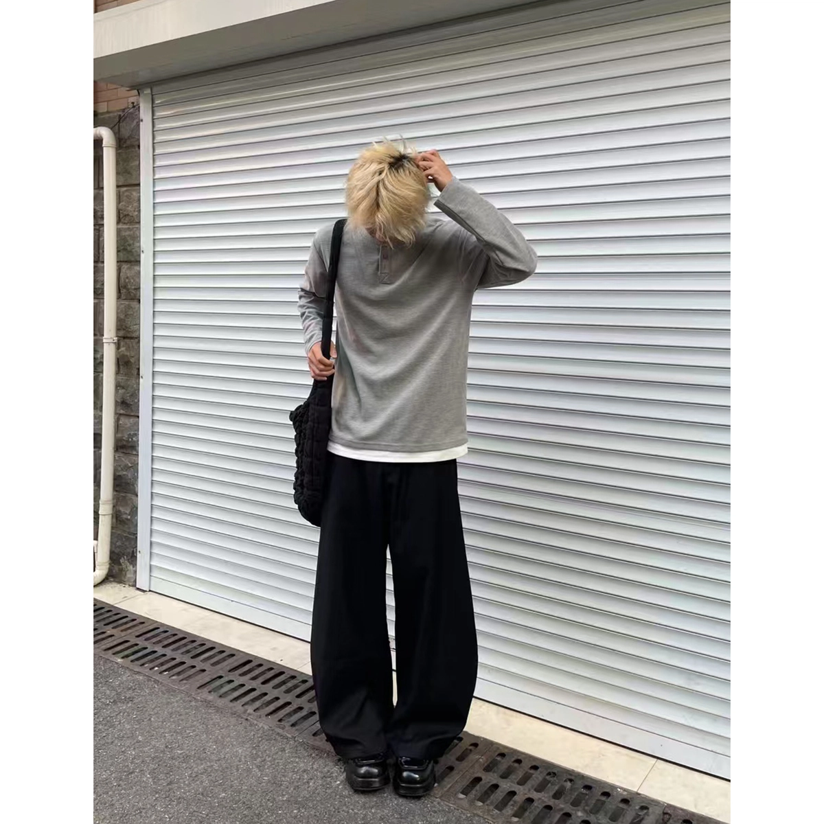 徐百货 美式高级感裤子夏季流行穿搭西裤宽松直筒阔腿垂感休闲潮流百搭西装裤 男女同款