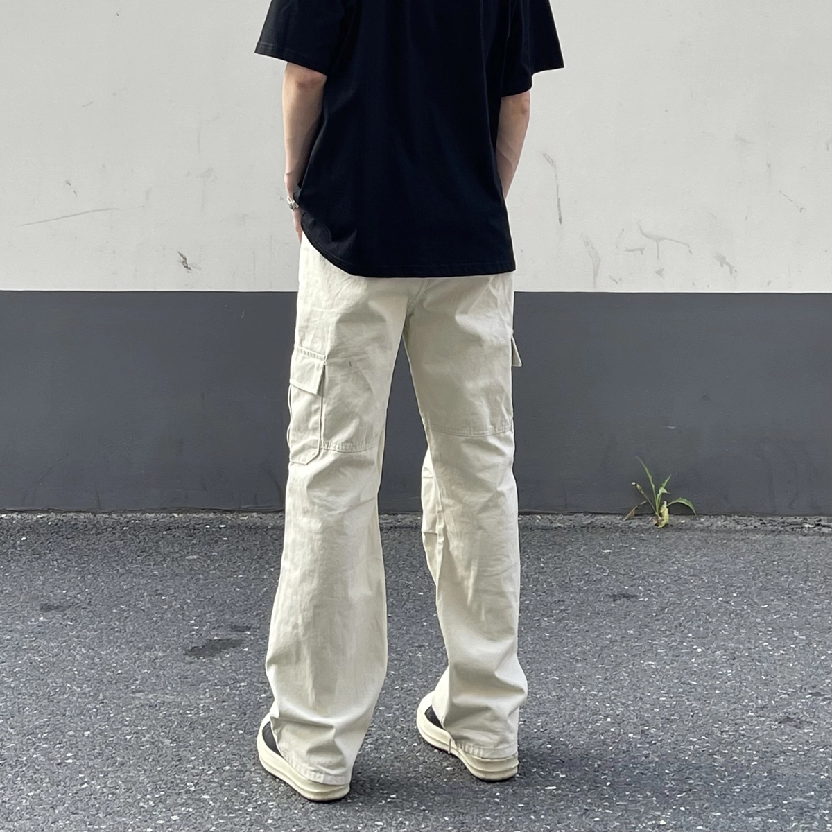 徐百货 美式设计感潮流百搭户外防水防风直筒裤潮牌宽松休闲裤工装裤 男女同款