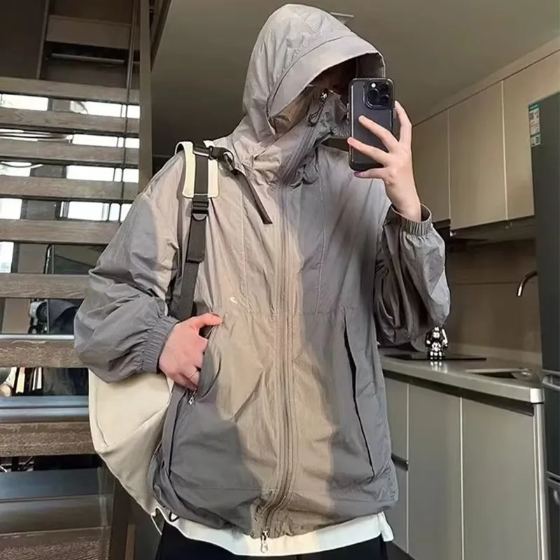 多风格速干连帽户外潮流上衣防晒服 男女同款