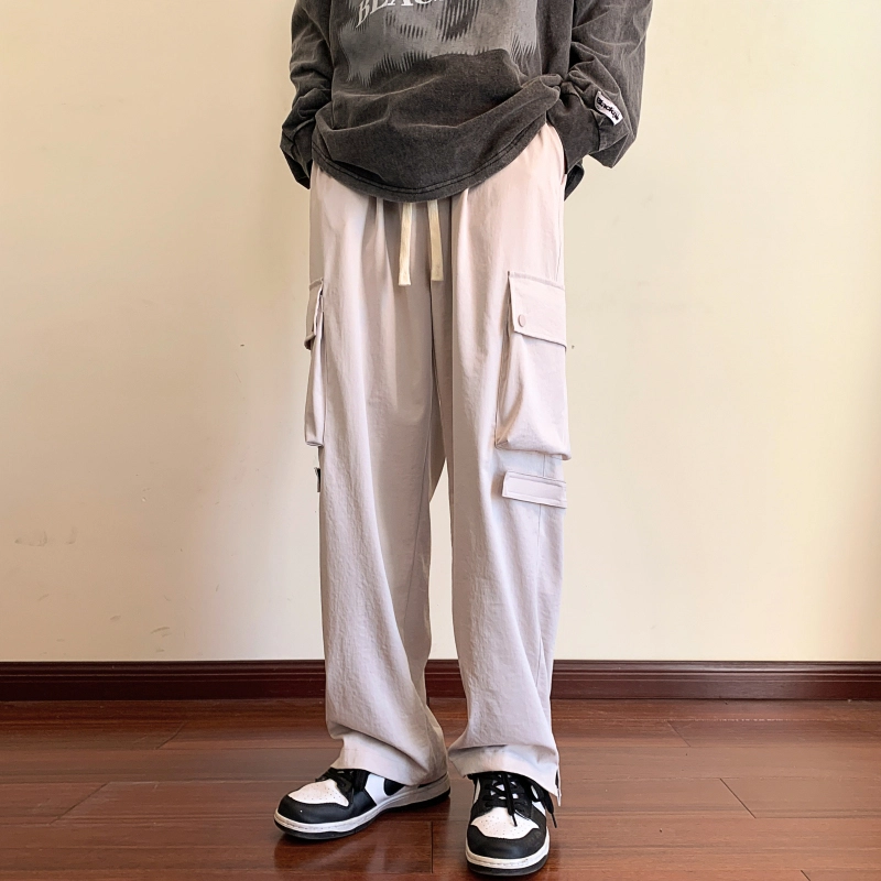 微牛 裤子韩版潮牌男士潮流时尚百搭运动裤宽松直筒休闲裤 男款