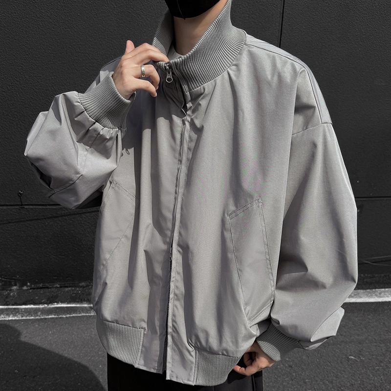 微牛 复古高街飞行员棒球服秋冬棉衣潮外套上衣早秋款潮牌宽松夹克 男款