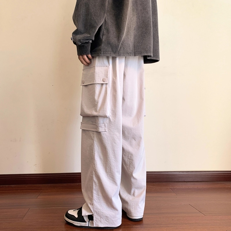 微牛 裤子韩版潮牌男士潮流时尚百搭运动裤宽松直筒休闲裤 男款